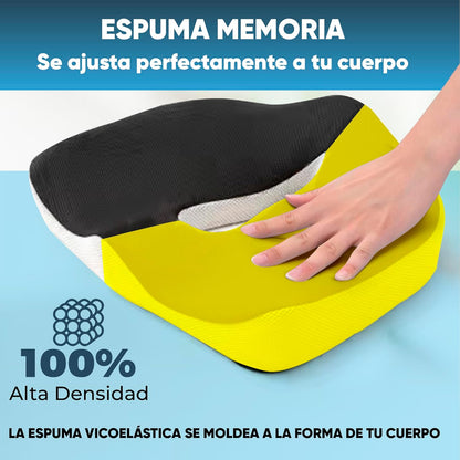 !OFERTA¡ 2X1. Cojín Anatómico Antideslizante. Corrige tu postura y problemas de espalda mientras trabajas.