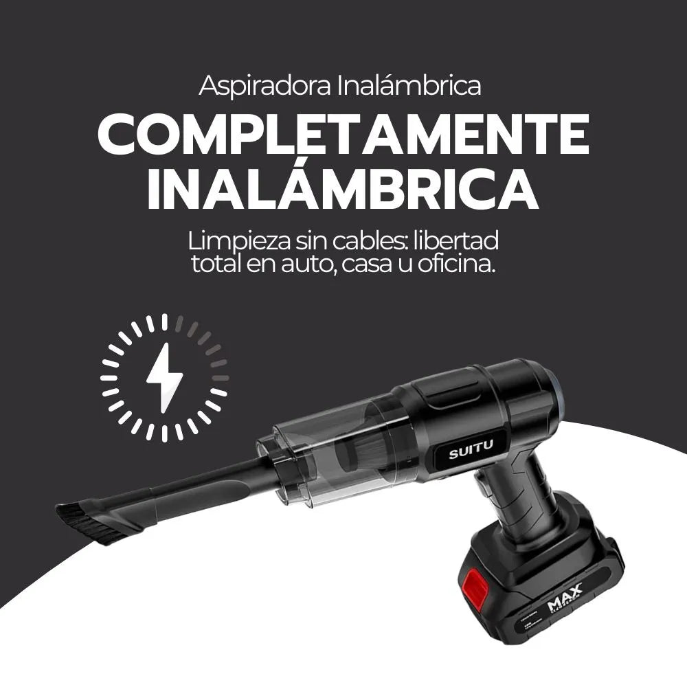 Aspiradora multifuncion . Limpia rapido y sin cables. Aspira polvo, liquidos y hasta pelos.