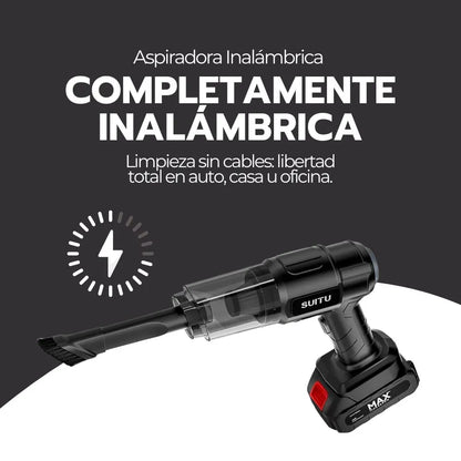 Aspiradora multifuncion . Limpia rapido y sin cables. Aspira polvo, liquidos y hasta pelos.