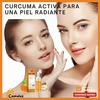 Limpiador facial curcuma✨ Limpia tu piel en profundidad sin resecarla - Con curcuma y activos suaves ✨¡OFERTA 2X1!