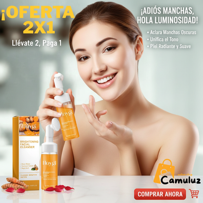 Limpiador facial curcuma✨ Limpia tu piel en profundidad sin resecarla - Con curcuma y activos suaves ✨¡OFERTA 2X1!