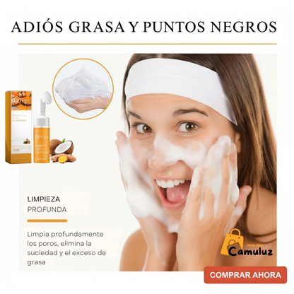 Limpiador facial curcuma✨ Limpia tu piel en profundidad sin resecarla - Con curcuma y activos suaves ✨¡OFERTA 2X1!