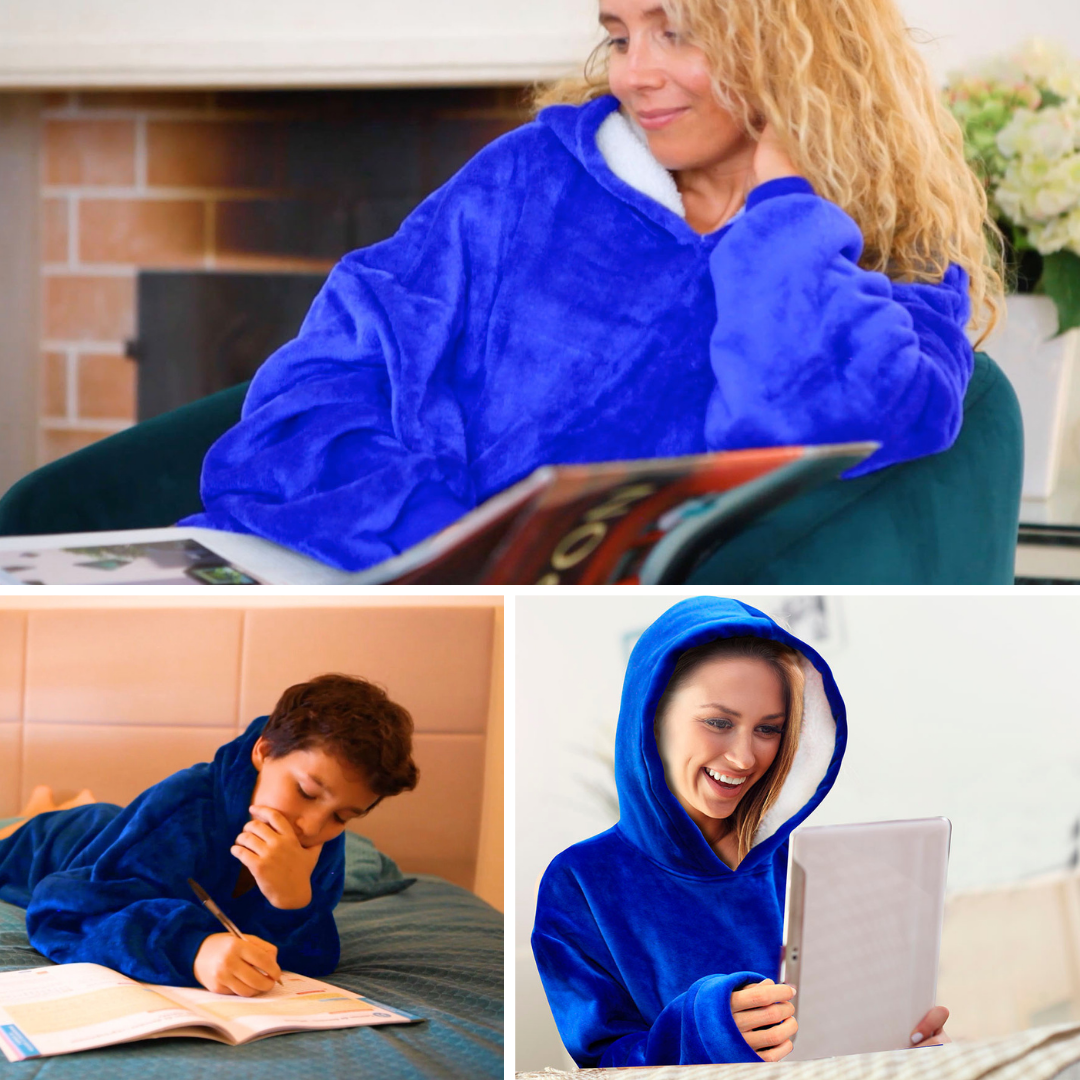 Bata-manta con capucha - Perfecta para los dias frios. Comodidad y calor al alcanze de tu mano.