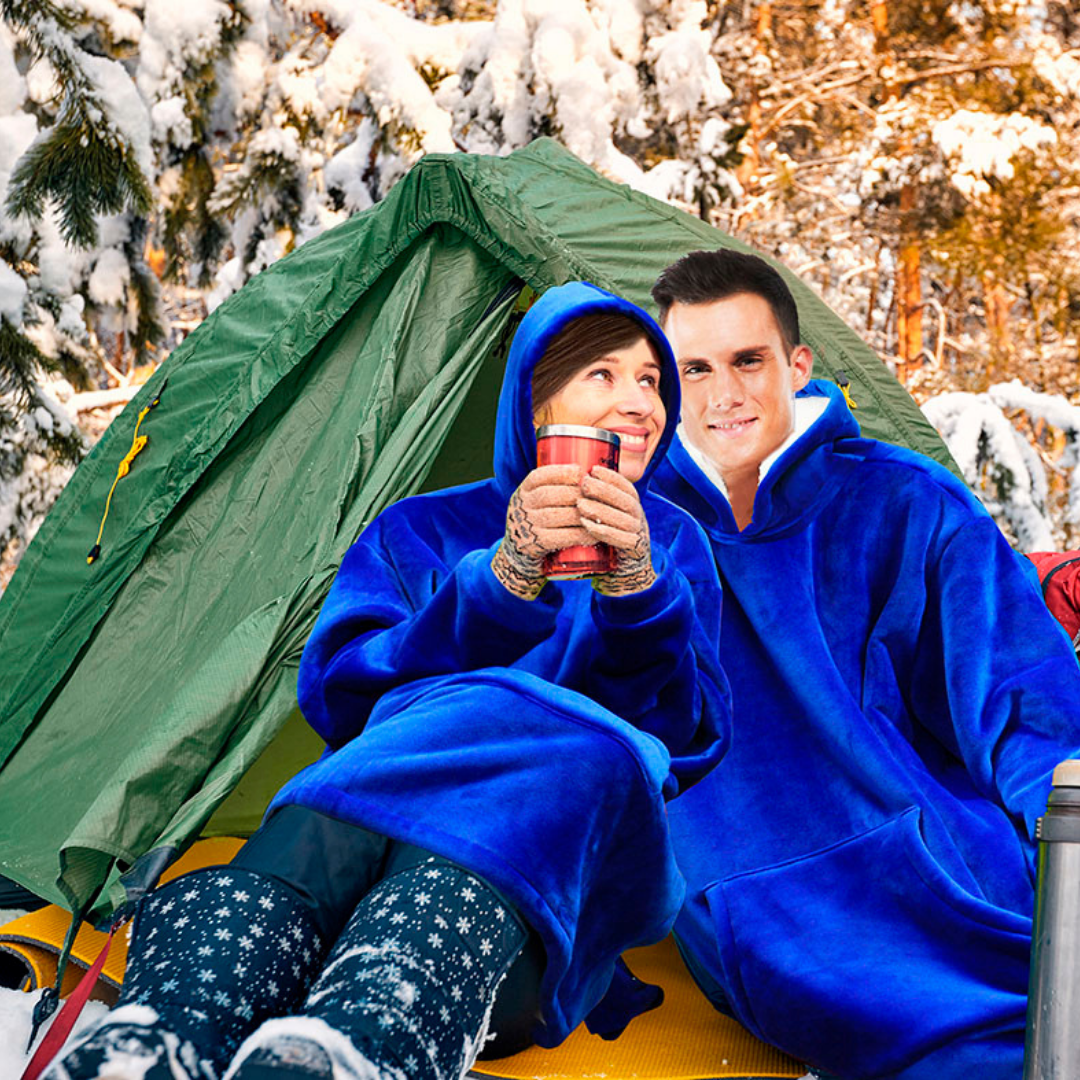 Bata-manta con capucha - Perfecta para los dias frios. Comodidad y calor al alcanze de tu mano.
